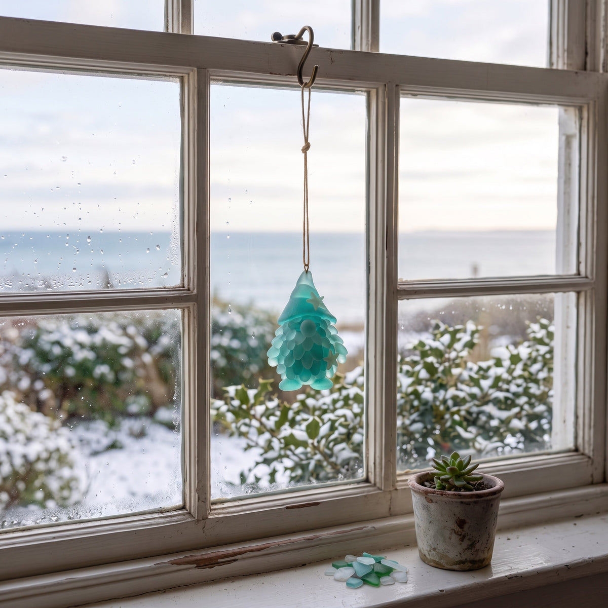 Sea Glass Gnome Advent Calendar 2026 - 24 Sea Glass Gnome Ornaments