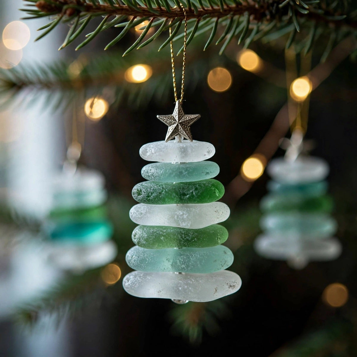 Sea Glass Christmas Tree Advent Calendar 2026 - 24 Sea Glass Christmas Tree Ornaments