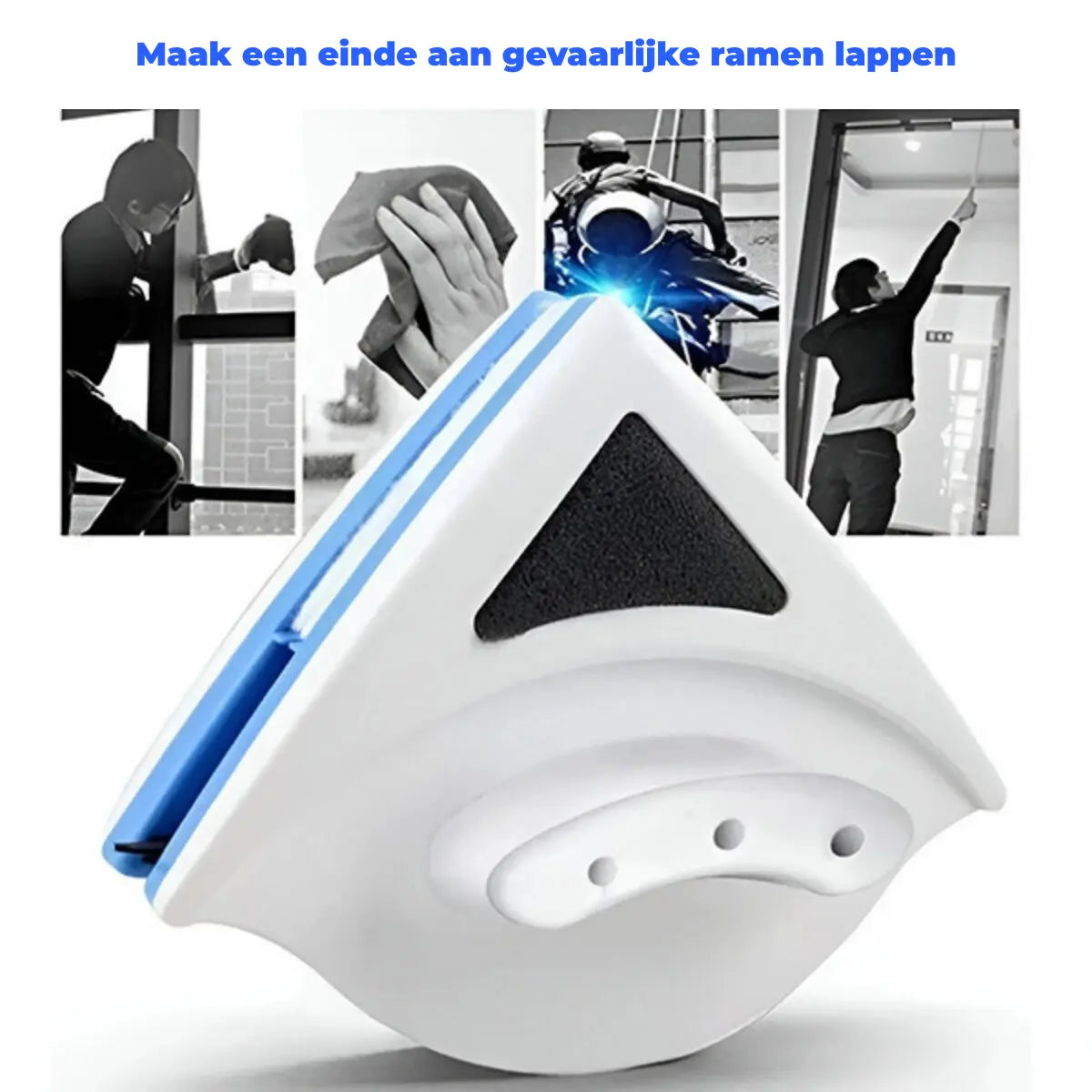 Sikunuo | Magnetic Window Cleaner — double-sided glass cleaning device with safety lock
